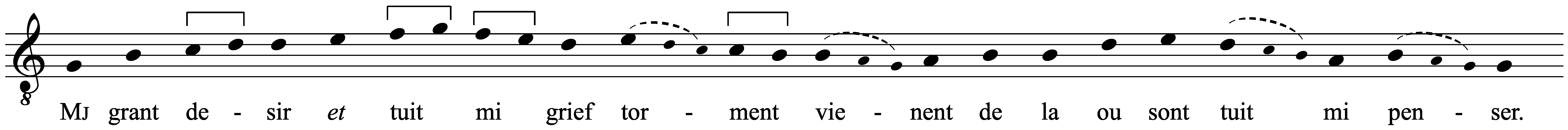 Work musical notation